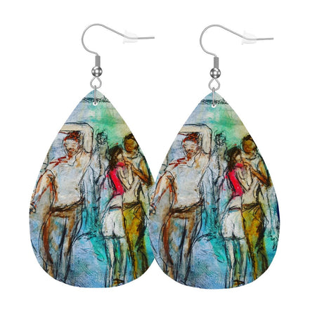 Best Night — Original Art Earrings by Leeorah