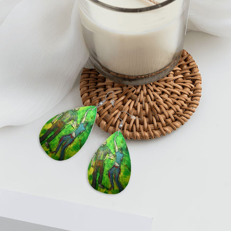 The Daniel — Original Art Earrings by Leeorah