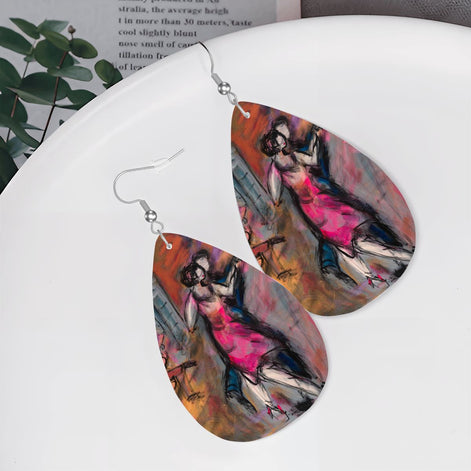 The Parisian — Original Art Earrings by Leeorah