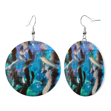 Fluid Dance — Original Art Earrings by Leeorah