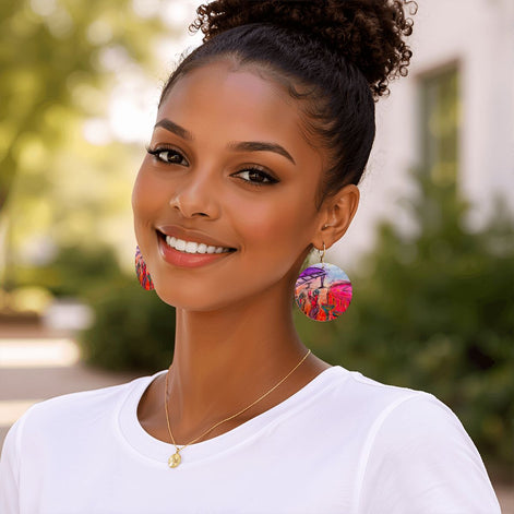 The Piano — Original Art Earrings by Leeorah