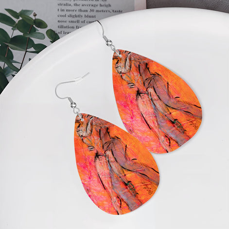 Smooth Dance — Original Art Earrings by Leeorah