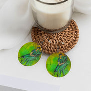 Verde — Original Art Earrings by Leeorah