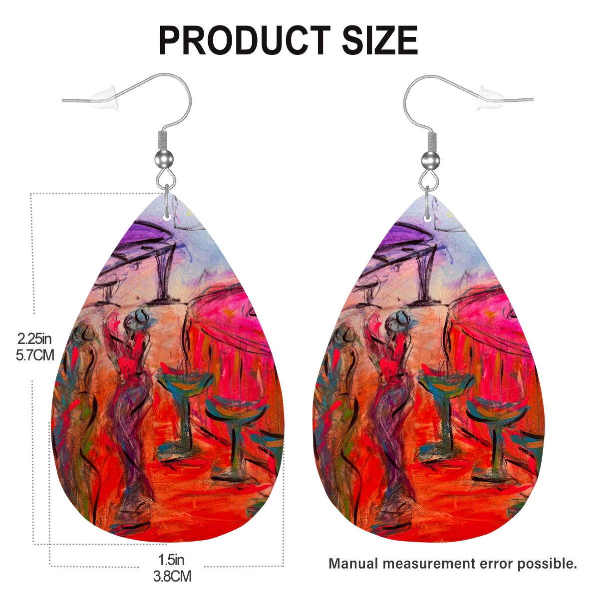 Piano Bar — Original Art Earrings by Leeorah