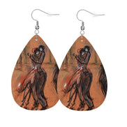 Gold Club — Original Art Earrings by Leeorah