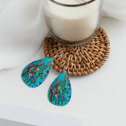 Aqua Move — Original Art Earrings by Leeorah