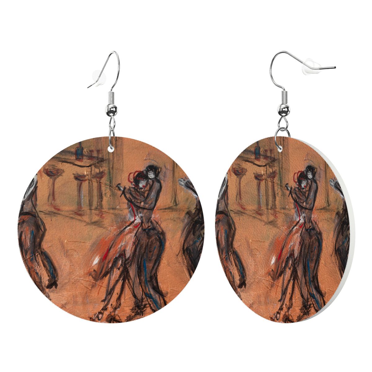 Golden — Original Art Earrings by Leeorah