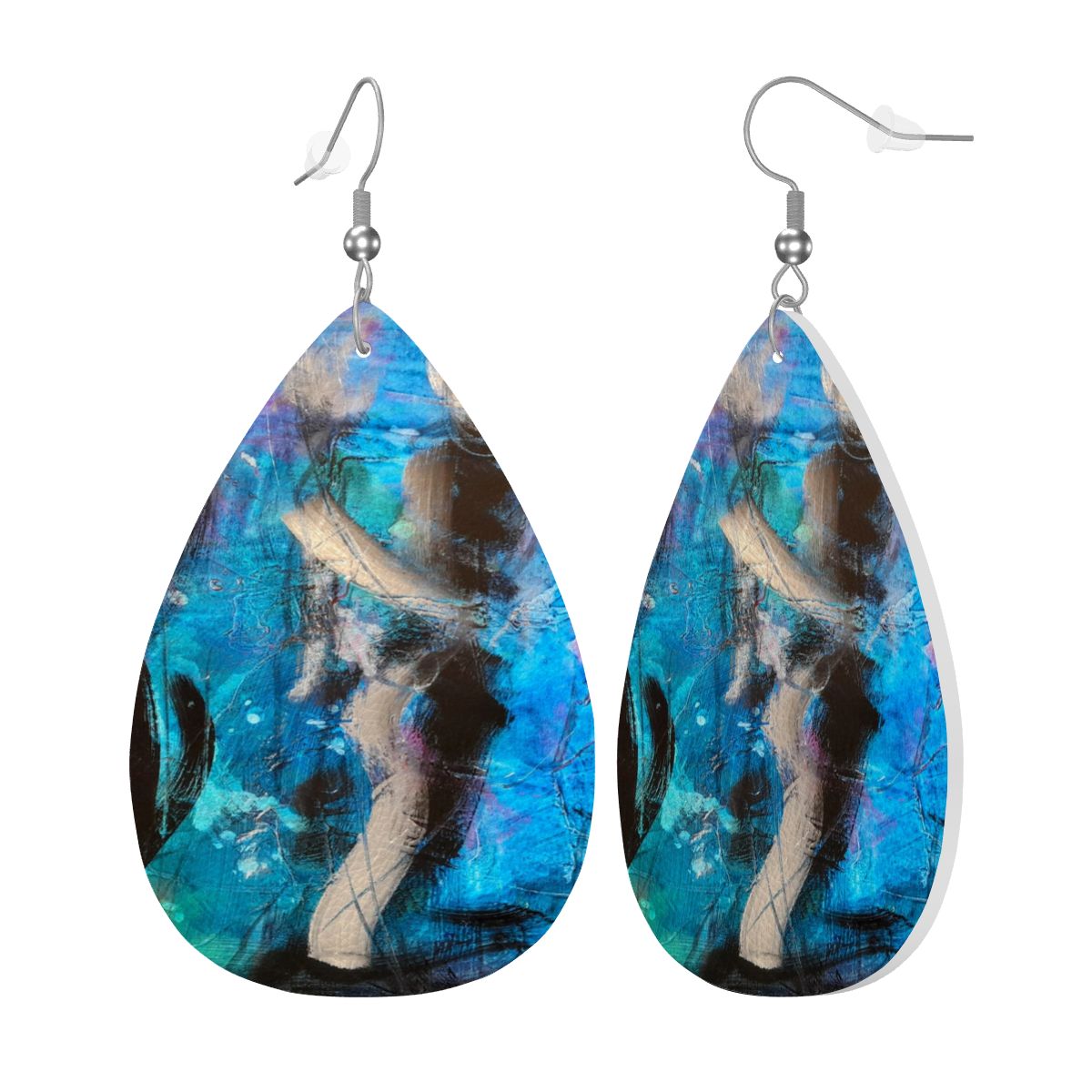 In Motion — Original Art Earrings by Leeorah