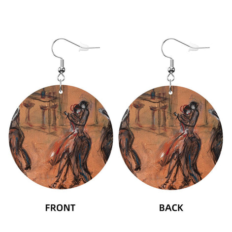 Golden — Original Art Earrings by Leeorah