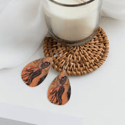 Gold Club — Original Art Earrings by Leeorah