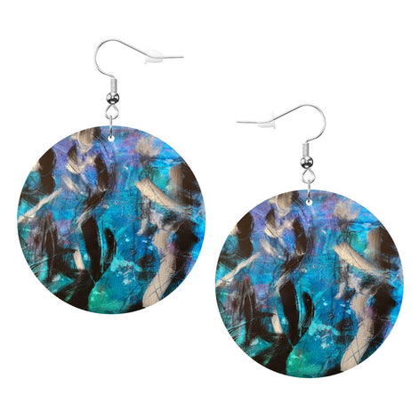 Fluid Dance — Original Art Earrings by Leeorah