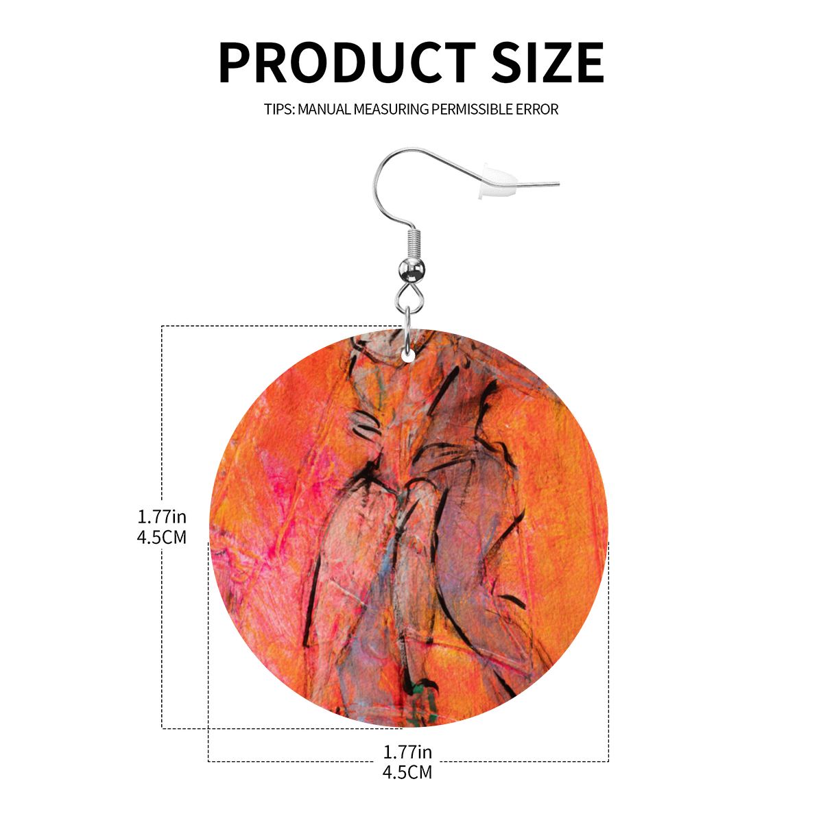 Kizomba — Original Art Earrings by Leeorah