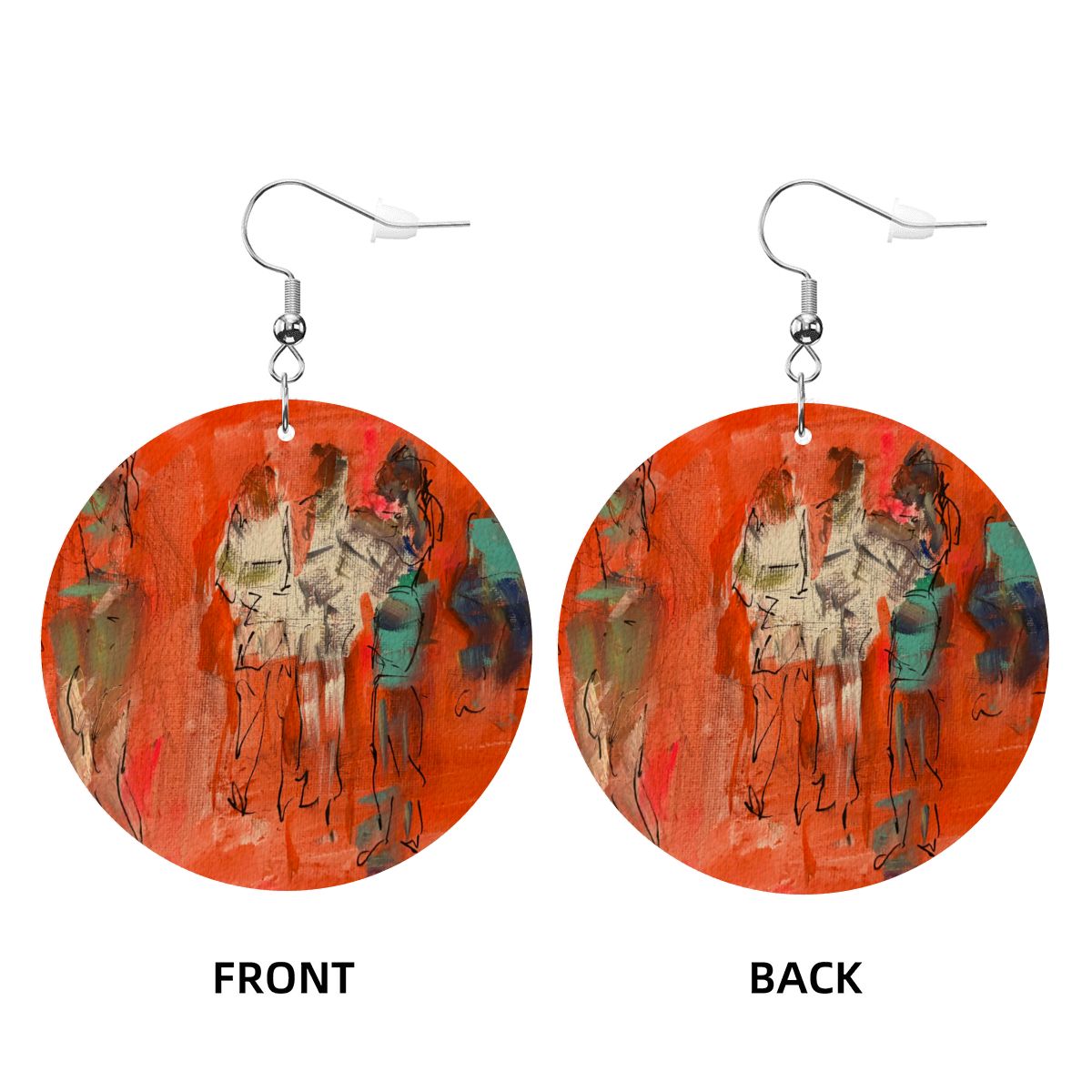 The Cairns — Original Art Earrings by Leeorah