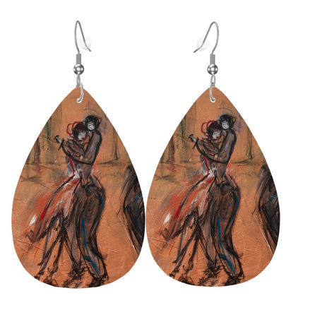 Gold Club — Original Art Earrings by Leeorah